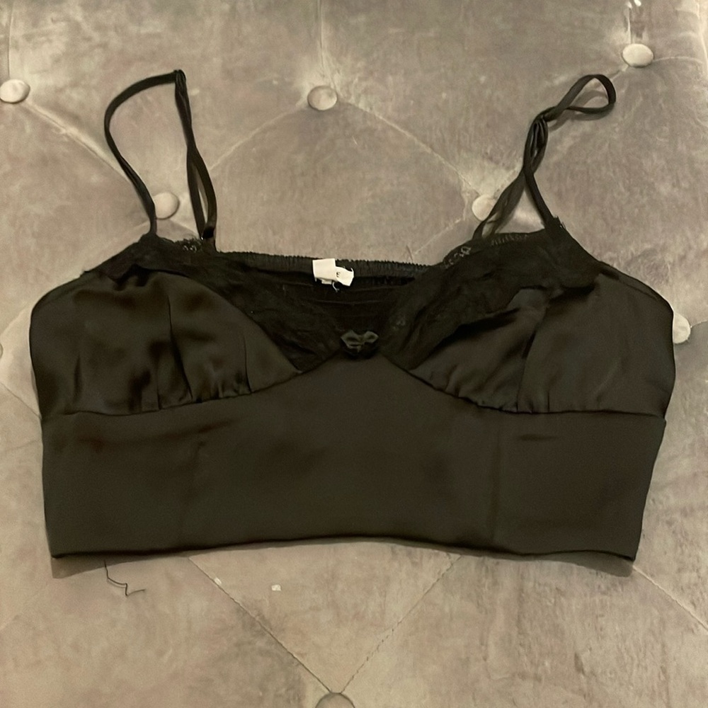 garage satin tank top